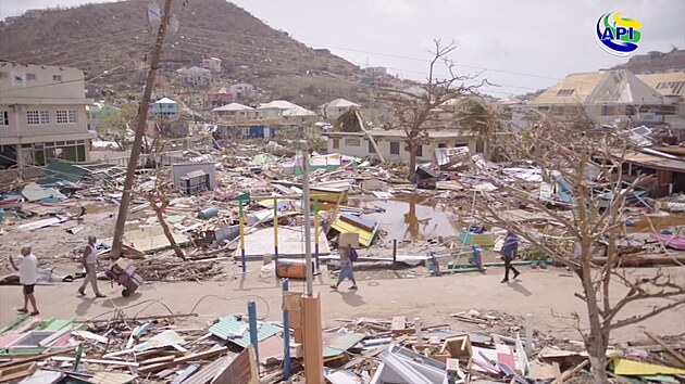 Zkza zpsoben huriknem Beryl na ostrov Union Island, kter je soust sttu Svat Vincent a Grenadiny.(2. ervence 2024)
