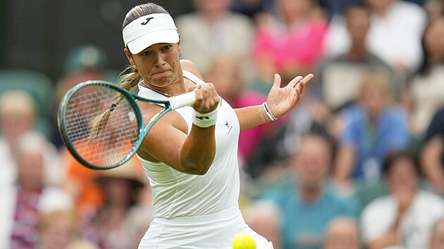 Jessica Bouzasov Maneirov odehrv mek v prvnm kole Wimbledonu.