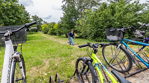 Park mezi Domekovou ulic a Poliklinikou III na Moravskm Pedmst v Hradci Krlov