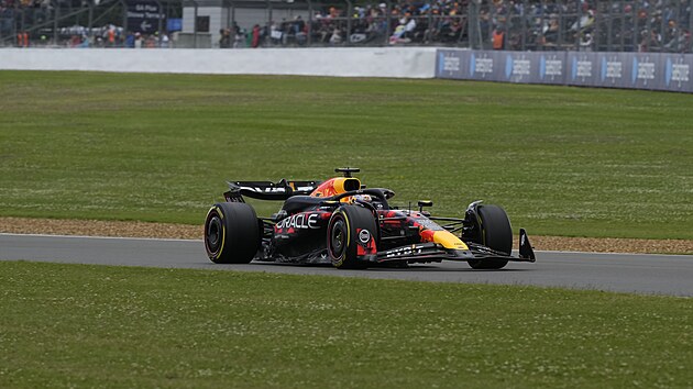 Max Verstappen bhem Velk ceny Britnie.