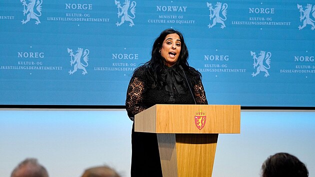 Norsk� ministryn� kultury a rovnopr�vnosti Lubna Jafferyov�