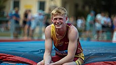 Tomas Järvinen na mládenickém mistrovství republiky v atletických vícebojích...