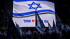 Demonstrace proti vládě izraelského premiéra Benjamina Netanjahua v Tel Avivu....