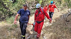 Chorvattí záchranái v nedli po ti dny trvajícím pátrání nali tlo eky,...