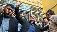 Vítz íránských prezidentských voleb Masúd Pezekján. (5. ervence 2024)