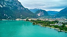 Gardské jezero v Itálii (24. ervna 2024)