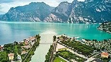 Gardské jezero v Itálii (24. ervna 2024)