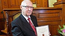 Josef Janeek s Medailí msta