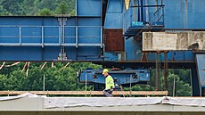 Pokraování stavby dálnice na D49 u Frytáku na Zlínsku (ervenec 2024)