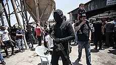 �lenové palestinské milice Prapor D�anín z uprchlického tábora D�anín na...