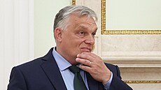 Maarský premiér Viktor Orbán bhem setkání s ruským prezidentem Vladimirem...