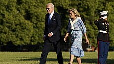 Americký prezident Joe Biden se svou manelkou Jill (2. ervence 2024)