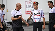 Tadej Poga�ar b�hem prvního volného dne na Tour de France.