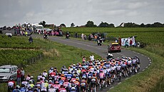 Momentka z esté etapy Tour de France