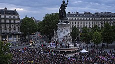 Francouzi v Paíi protestovali proti Národnímu sdruení, které zvítzilo v...