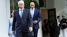 Demokrati�tí guverné�i po setkání s prezidentem Joem Bidenem. Zleva Newyorská...