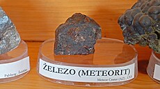 Pohled na ást sbírky Jaromíra Jedliky, který sbírá  minerály a nerosty u...