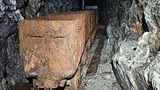 Provizorní umístní vozík z let geologického przkumu 1952 a 1959....