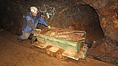 Zavalenou tolu Prokop vyklízeli run po rekonstruovaných kolejích. (16. íjna...