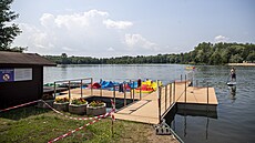 Pírodní jezero v Podbradech (28. ervna 2024)