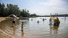 Pírodní jezero v Podbradech (28. ervna 2024)