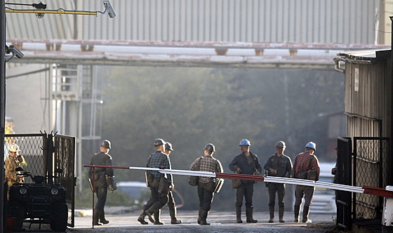 Polský uhelný d�l Rydultowy (ilustra�ní snímek)