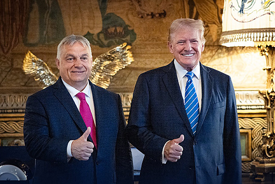 Americký exprezident Donald Trump a ma�arský premiér Viktor Orbán (11. �ervence...