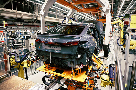 Výroba elektrických Audi Q8 e-tron v Bruselu