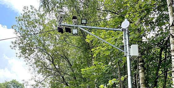 Nový radar pro úsekové mení rychlosti ve Starém Rokytníku u Trutnova