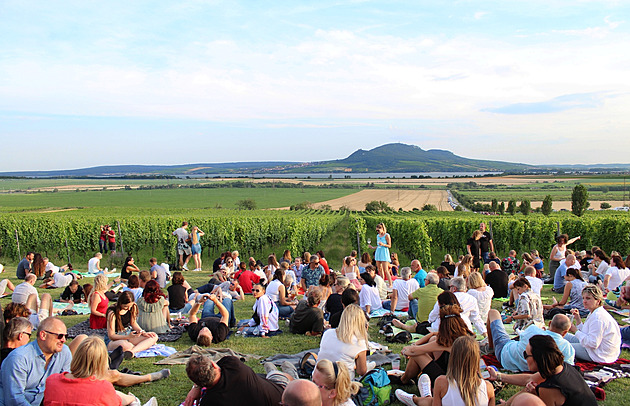 Publikum pi festivalu Hudba na vinicích. (2024)