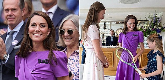 Princezna Kate přišla s dcerou na Wimbledon, setkala se i s Krejčíkovou
