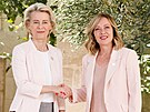 Ursula von der Leyenová a Giorgia Meloniová (13. ervna 2024)