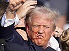Donald Trump byl postelen do ucha na pedvolebním mítinku v Pensylvánii. (14....