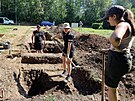 Archeologov ze ZU v Plzni zkoumaj pozstatky enskho koncentranho tbora...