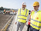 Pokraujc rekonstrukce Barrandovskho mostu, kontroln den stavby (10....