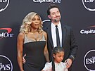 Serena Williamsová, Alexis Ohanian a jejich dcera Olympia na udílení cen ESPY v...