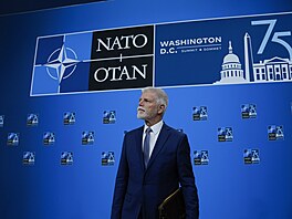 �eský prezident Petr Pavel na summitu NATO ve Washingtonu. (10. �ervence 2024)
