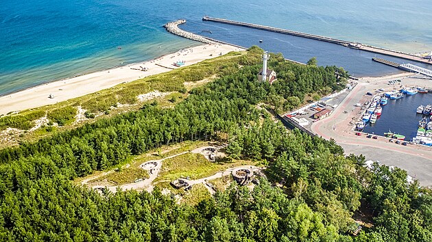 Blücherovy bunkry le�í na píse�né dun�.