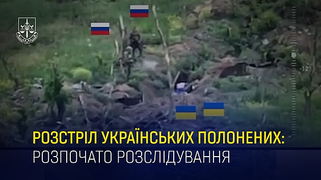 Ru�t� voj�ci v Z�poro�� popravili ukrajinsk� v�le�n� zajatce. (10. �ervence 2024)