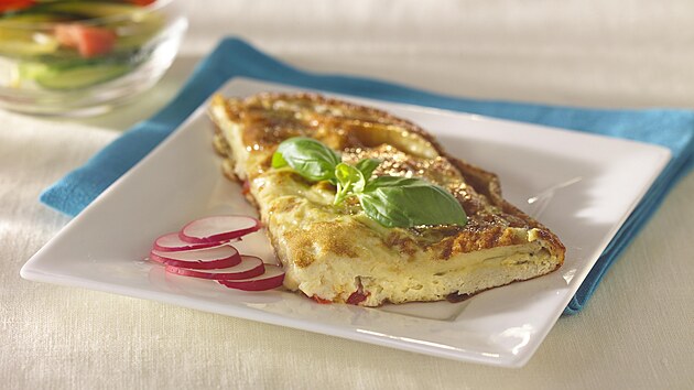 Vajená omeleta s rajaty