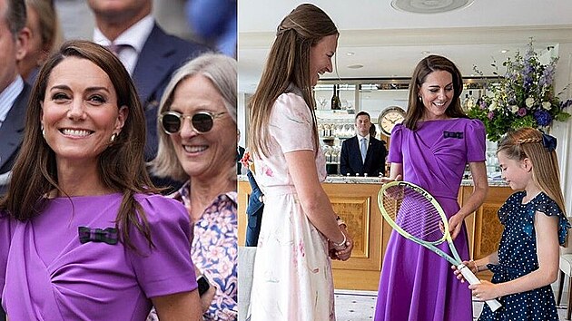 Princezny Kate a Charlotte se setkaly i s wimbledonskou vítězkou Barborou Krejčíkovou