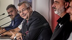Jaroslav Tvrdík na pedsezonní tiskové konferenci Slavie.