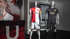 Dresy fotbalové Slavie pro sezonu 2024/2025.