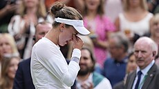 eská tenistka Barbora Krejíková vzpomínala po vyhraném semifinále Wimbledonu...