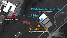 Bývalý americký prezident Donald Trump byl na p�edvolebním shromá�d�ní...