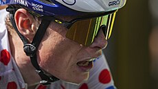 Vyavený dánský cyklista Jonas Vingegaard z Vismy v závru patnácté etapy Tour...