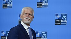 Český prezident Petr Pavel na summitu NATO ve Washingtonu. (10. července 2024)