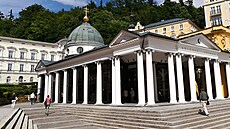 Kolonáda u K�í�ového pramene v Mariánských Lázních. Západo�eské lázn� se...