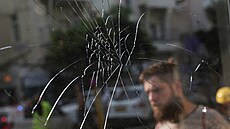 Následky exploze v obytné čtvrti v centru Tel Avivu. (19. července 2024)