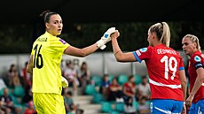 Chomutov, 12. 07. 2024, kvalifikace mistrovství Evropy �en ve fotbale �esko -...